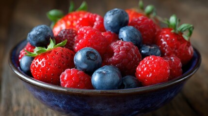 Obraz premium Bowl of mixed berries