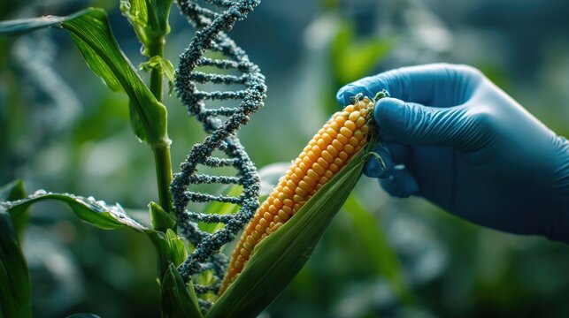 Genetically Modified Corn and DNA Strand