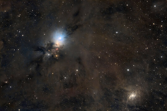 Deep space object, NGC 1333 reflection nebula located in the northern constellation Perseus. Amateur image, total exposure time (Lum, R, G, B): 10,5h.