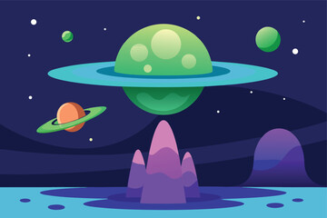 Obraz premium ufo in space