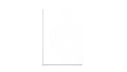 Blank white rectangular shape