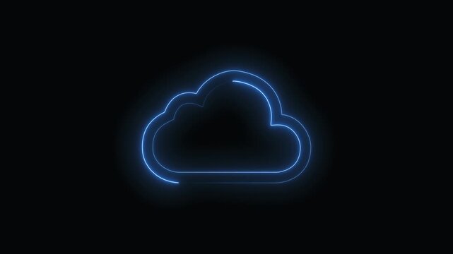 Cyber Cloud Technology Illustration Showing Digital Data Concept

