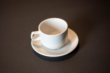 Simple elegance in a single, empty cup