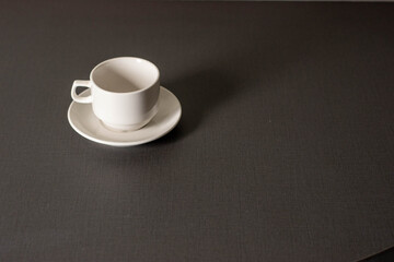 Simple elegance in a single, empty cup