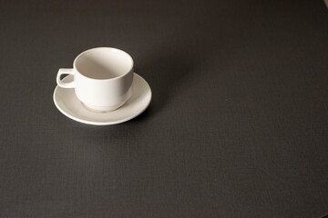 Simple elegance in a single, empty cup