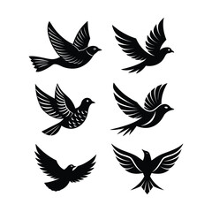 set of vector wings