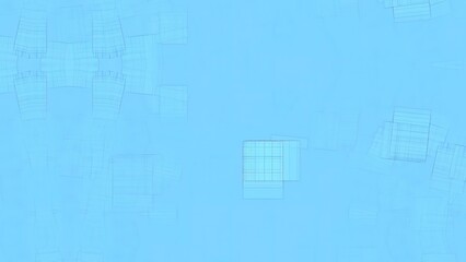 A bright blue abstract background featuring subtle geometric patterns and textures