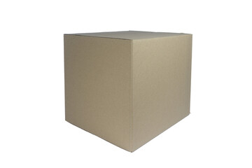 cardboard box isolated on white
