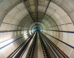 Underground tunnel perspective