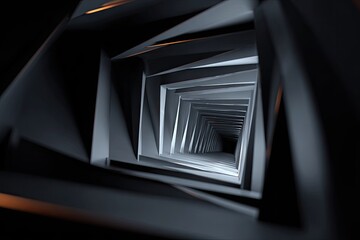 Abstract tunnel, perspective, geometric