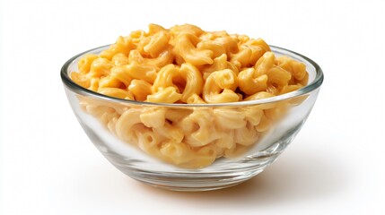 Creamy Mac and Cheese Bowl on White Background for Professional Marketing Materials