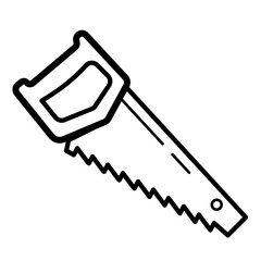 Hand saw - vector icon