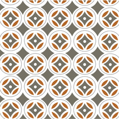 Geometric circle tile repeat pattern