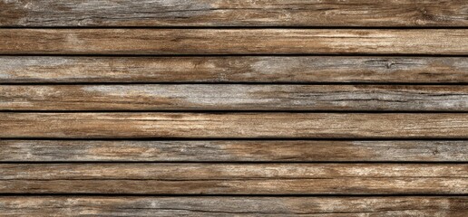 Fototapeta premium Rustic Brown Wooden Plank Wall Texture. Background Use Design