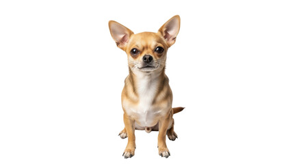 Isolated Chihuahua Dog Sitting
