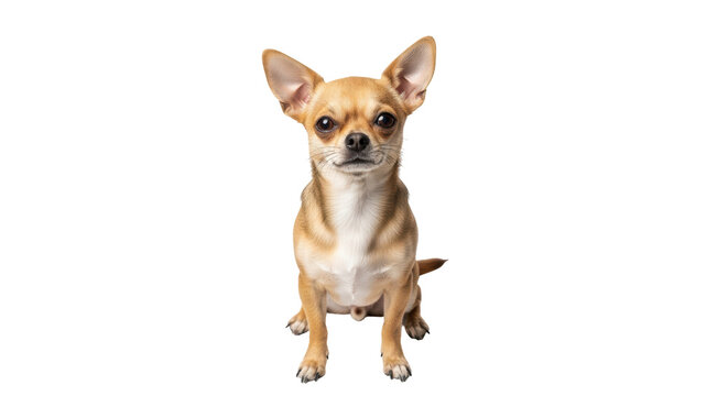 Isolated Chihuahua Dog Sitting - Powered by Adobe