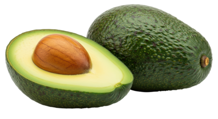 Isolated avocado with peace