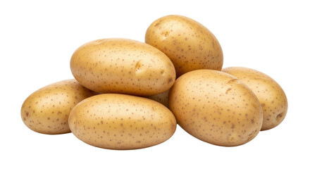 Isolated Pile of Potatoes