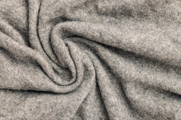 Soft Gray Fabric Texture Close-Up © Diana Vyshniakova