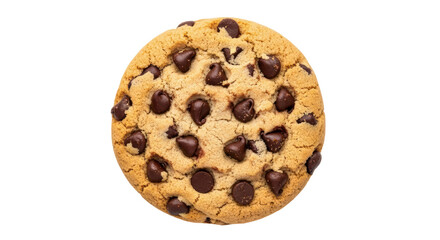 Isolated Chocolate Chip Cookie, Classic Treat