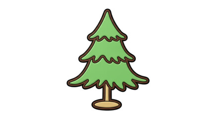 Isolated Conifer