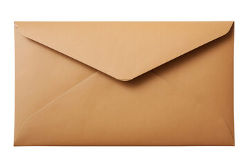 Brown envelope holding a beige letter
