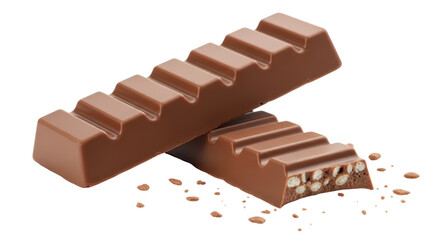 Isolated Chocolate Bar with Filling