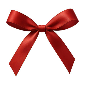 PNG Elegant red satin bow decoration.