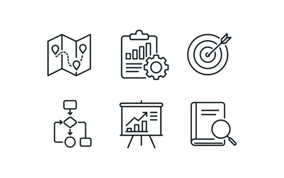 straight perfect stroke icon mono icons style isolated efficiency epert waste elimination map efficiency epert capacity planner efficiency epert productivity benchmark efficiency epert