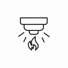 fire smoke detector icon sign vector
