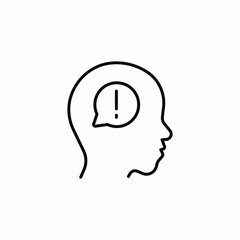 head answer icon sign vector