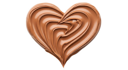 Isolated chocolate spread heart shape