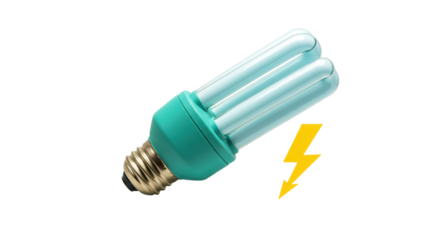 Isolated Fluorescent Light Bulb