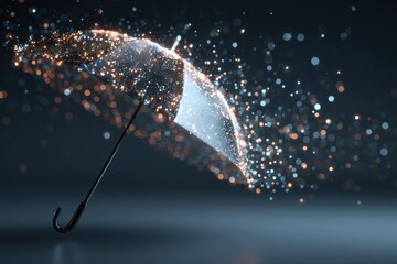 Glowing Particle Umbrella