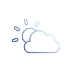Obraz premium Weather icon vector