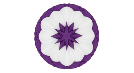 Isolated Decorative Star Mandala