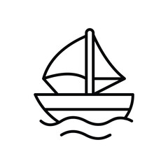 boat icon vector