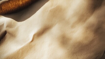 Fototapeta premium Kraft paper with natural brown texture and soft lighting