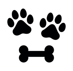 Animal paw print collection