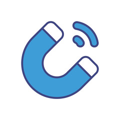 Magnet icon vector