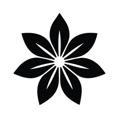 Clove Petal Trace Icon Vector Illustration