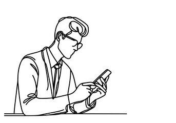 businessman with phone