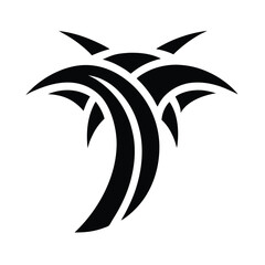 Tribal Path Curve Icon Vector Illustration