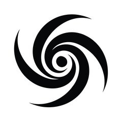 Tribal Swirl Symbol Icon Vector Illustration