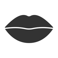 Mouth Icon Glyph Style. Vector Illustration Design