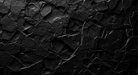 Dark Cracked Textured Surface Abstract Background