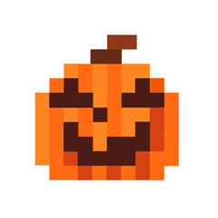 Pixel Art Jack-o'-Lantern