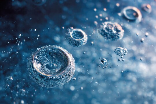 Abstract water droplet patterns