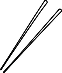 Pair of Chopsticks Flat Icon