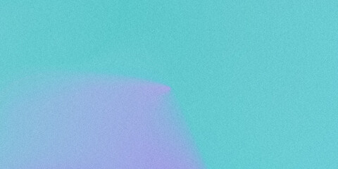 Fototapeta premium Abstract gradient background in teal and purple with grainy texture and a subtle, blurred shape
